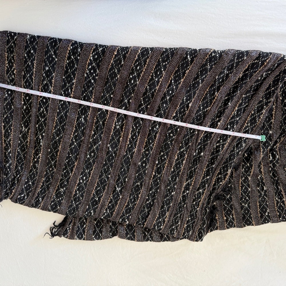 Express Striped Black and Brown Scarf